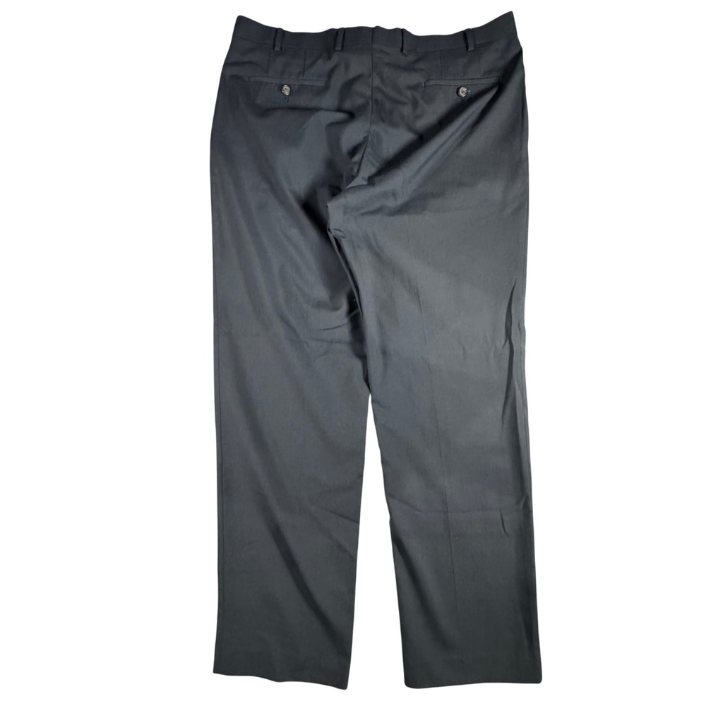 Lauren Ralph Lauren Dress Pants Mens 38x32 Navy Blue Wool Blend Flat Front Pants - Picture 6 of 6